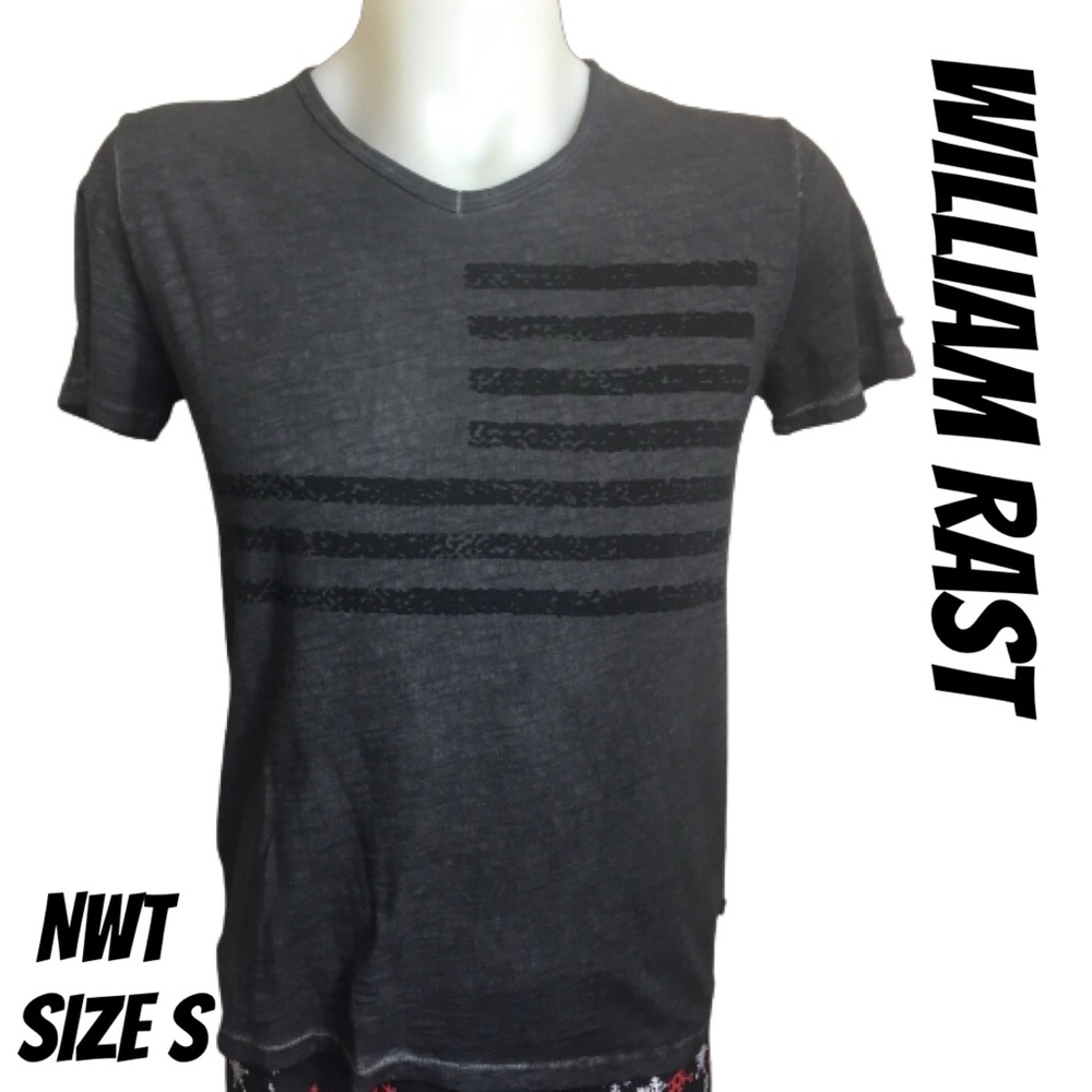 NEW WILLIAM RAST T-SHIRT GREY SIZE SM